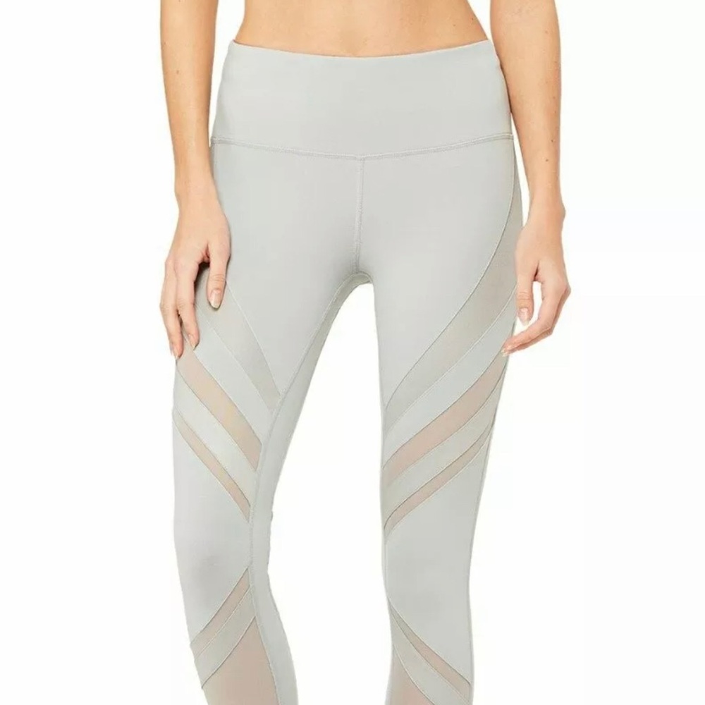 Alo high waisted EPIC legging gray cut outs XS